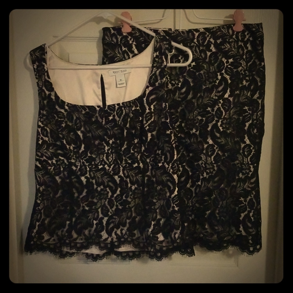 White House/Black Market lace set